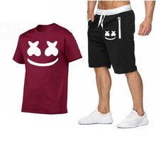 Load image into Gallery viewer, 2019 New T-Shirt Sets Casual Tshirt Men Summer Hot Sale Tracksuits Hip Hop Brand Clothing T Shirt Set Men 2 Pieces M-2XL