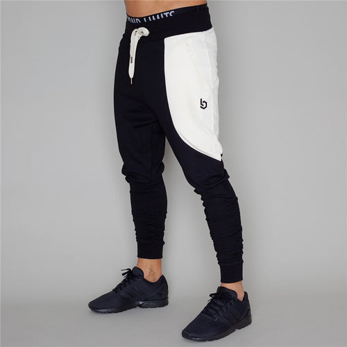 Autumn Pants Men Jogger Cotton Gyms Casual Bodybuilding Pants Breathable Elastic Waist Workout Male Sweatpants